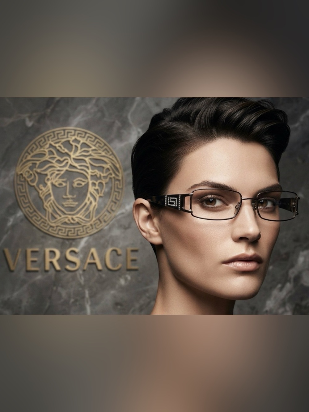 Authentic Versace luxury designer signature prescription eyeglasses frames